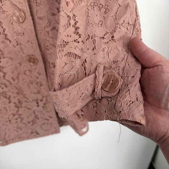 Torrid‎ Pink Lace Trench Coat Size 2XL - Picture 4 of 5